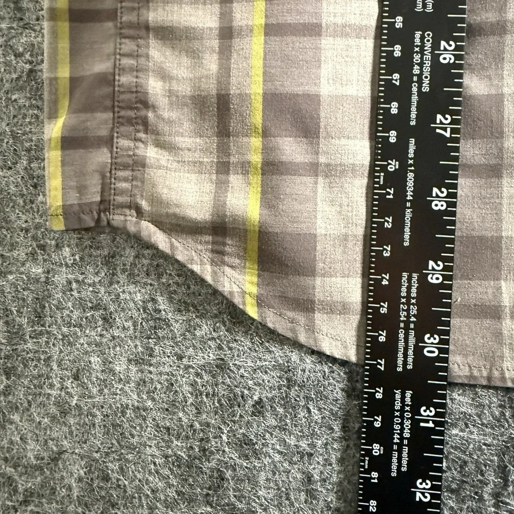 The North Face Baytrail Plaid Shirt Mens Large Gray Hiking Outdoor Camp
